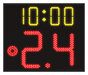 FIBA approved Basketball 24 Second Shot Clock and game time, One-sided